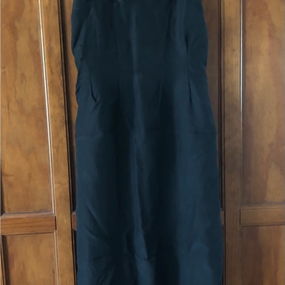 Vintage Neiman Marcus Silver Beaded Long Sleeve Drop Waist Dress Gown Medium - Picture 12 of 12